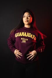 GUANAJUATO UNIVERSITY MAROON SWEATSHIRT