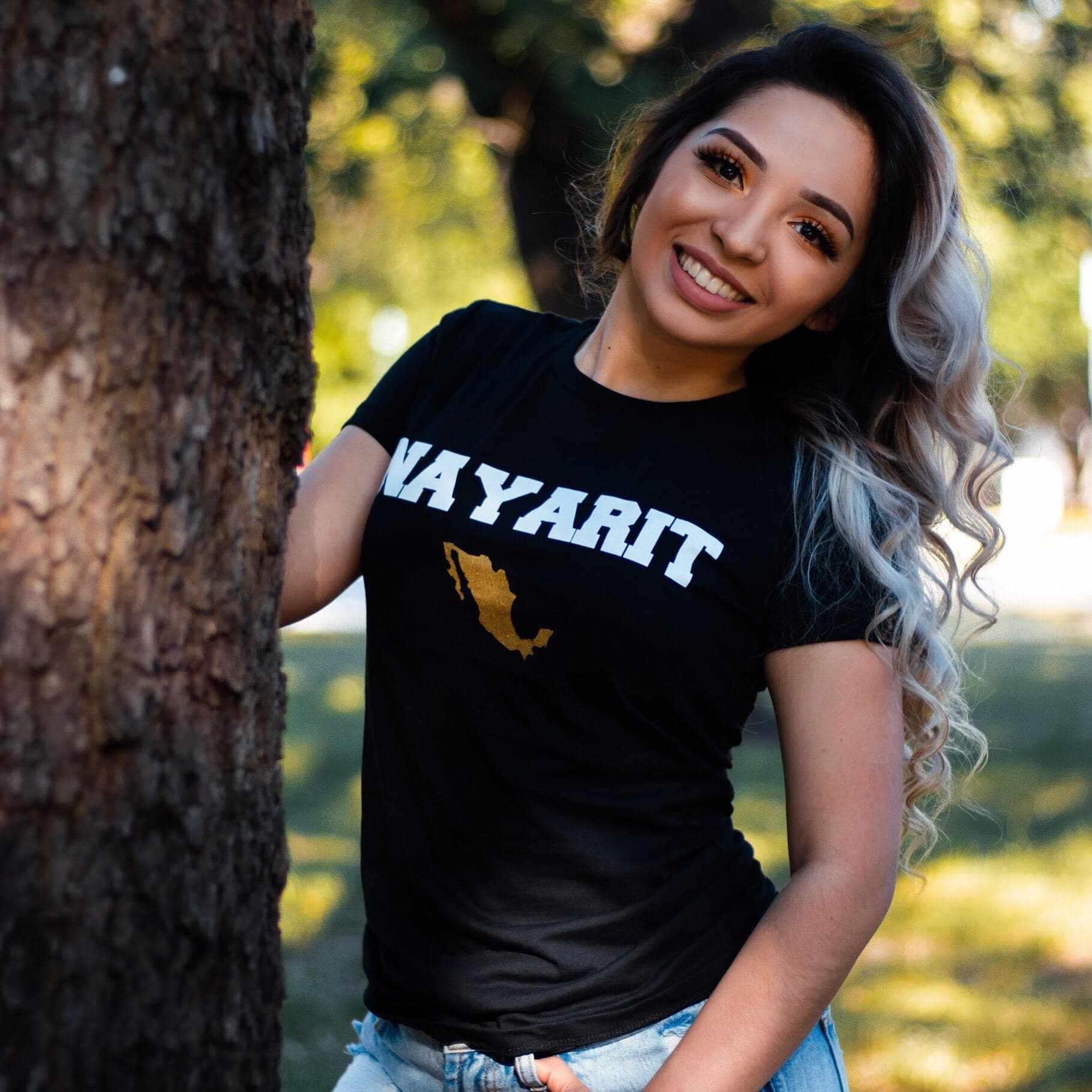 NAYARIT MÉXICO BLK WOMEN T-SHIRT