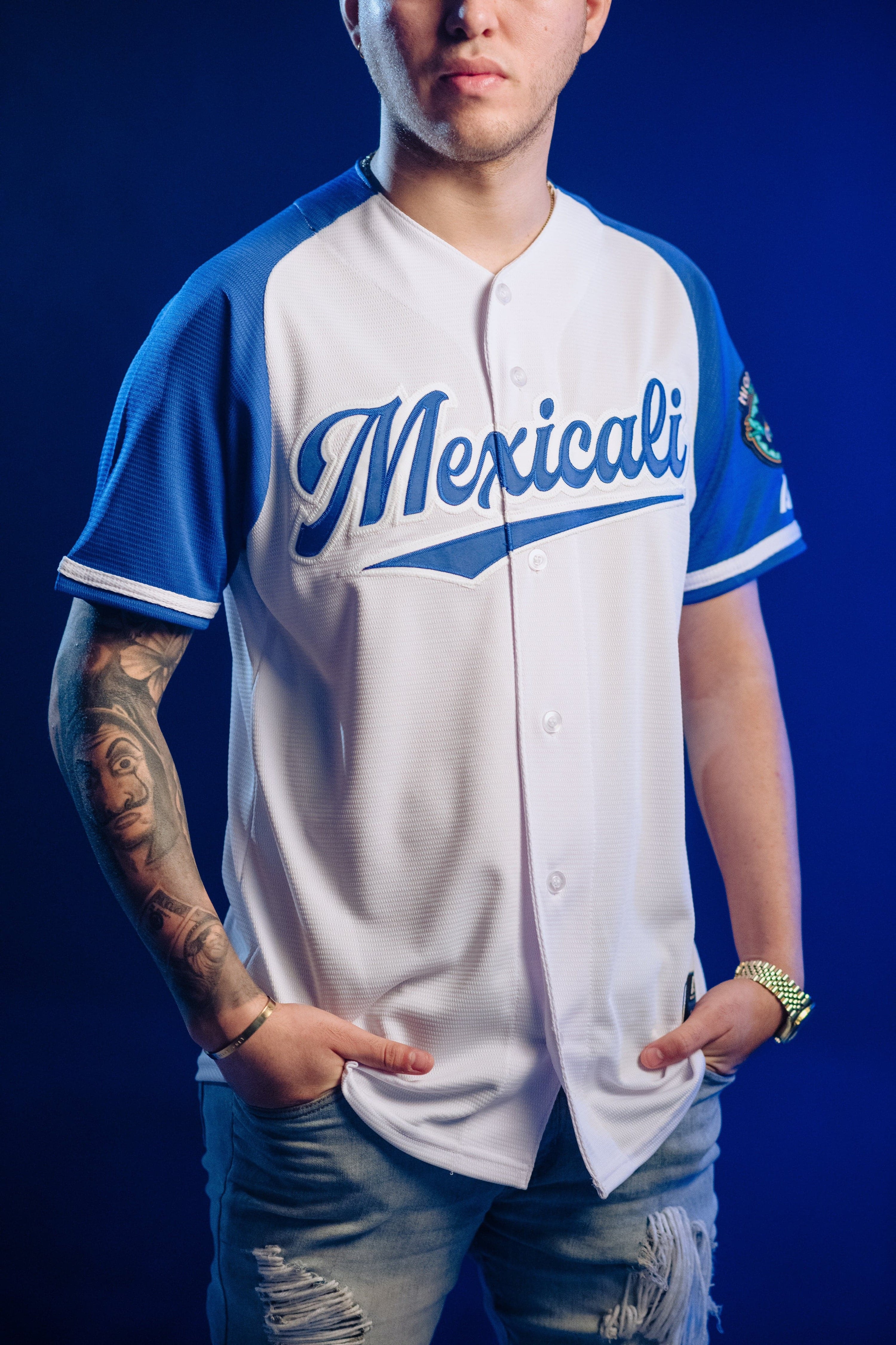 MEXICALI WHITE/BLUE JERSEY