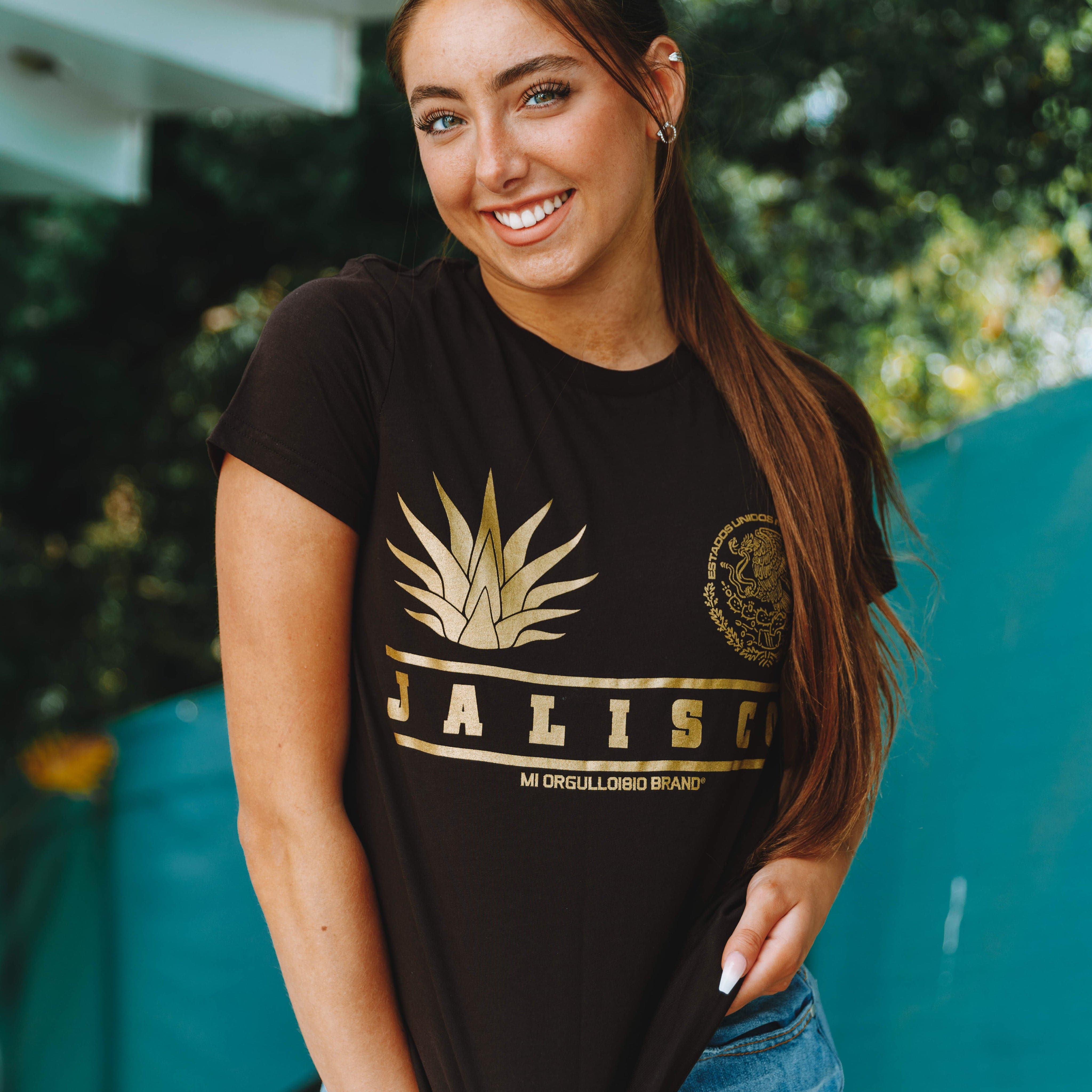CLASSIC JALISCO BLACK WOMEN SHIRT