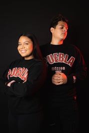 PUEBLA UNIVERSITY BLK SWEATSHIRT