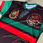 TRICOLOR MENS BLK T SHIRT - DRI FIT