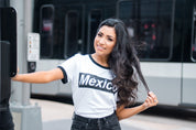 México Women Tee (White/Black)